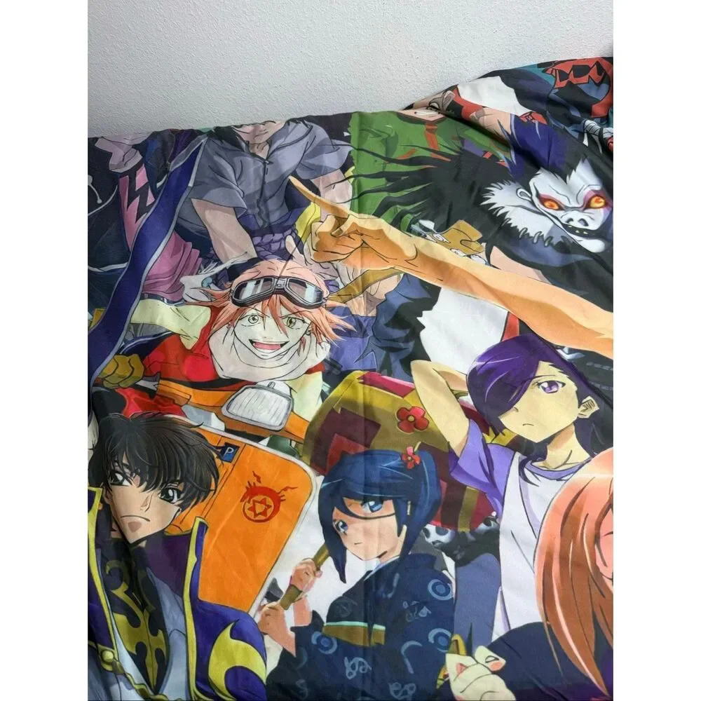 Monkey D Luffy Manga Bed Set 3D Anime Duvet/2 Pillowcases See Description